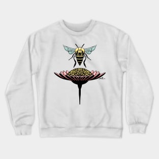 Pollinating Bee Crewneck Sweatshirt